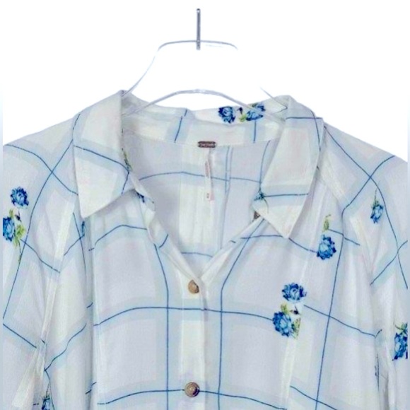 Free People Window To My Heart Blouse - Picture 4 of 5